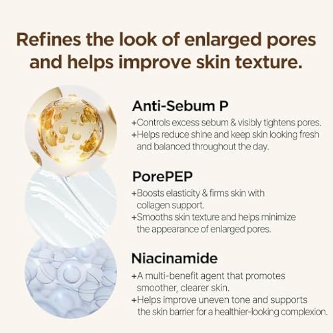 PONGDANG REAL EFFECT PORE TIGHTENING CREAM 1.76 OZ | INSTANT PORE MINIMIZING FACIAL MOISTURIZER FOR ENLARGED & SAGGY & PIGMENTED PORES | NIACINAMIDE, HYALURONIC ACID, WHITE TRUFFLE | MADE IN KOREA - Image 3